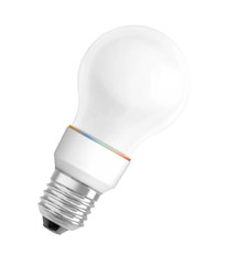 DECO CL A BL, Светодиодная лампа 1.2Вт, синего цвета, цоколь E27, колба матированная